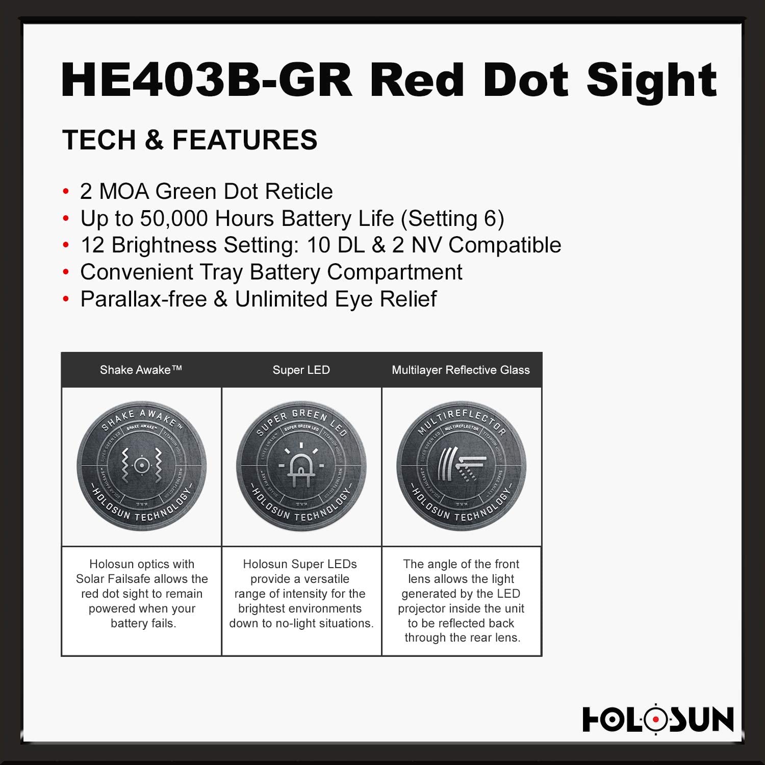 HE403B-GR Tech & Features