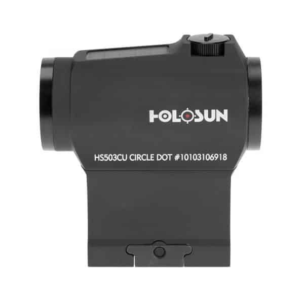 Holosun HS503CU Dot Shake-Awake-Circle-Dot Solar Panel Side 3