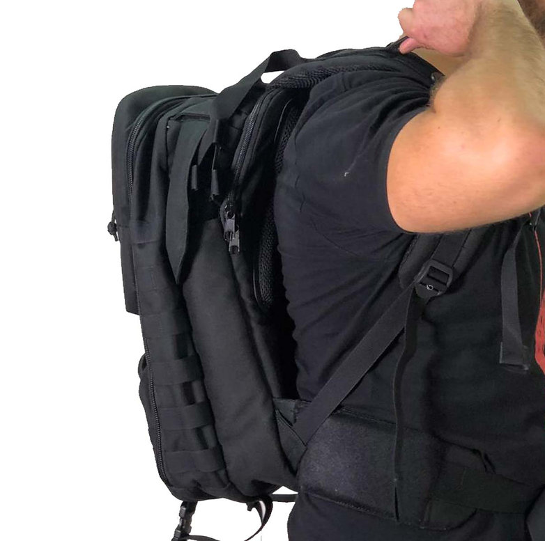Bulletproof Tactical Backpack Deployment