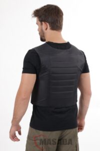 Civilian Bulletproof Vest Black back Side